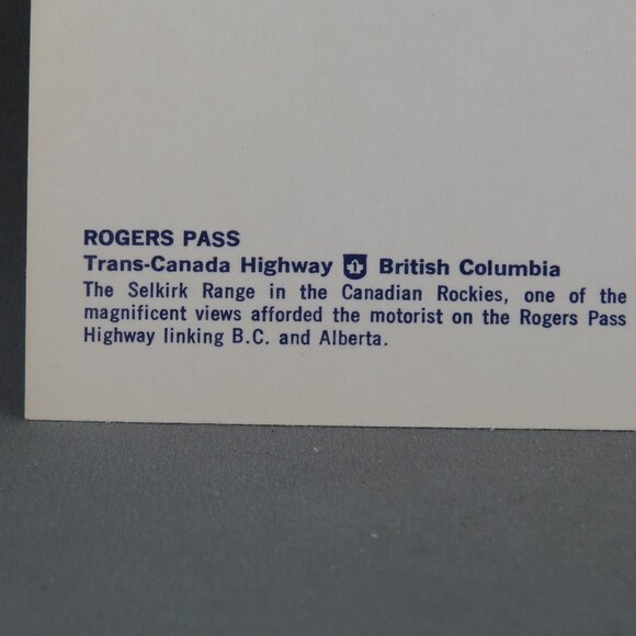 Vintage Postcard - Rogers Pass Canada - Traveltime Trans Canada Collection - Picture 3 of 4